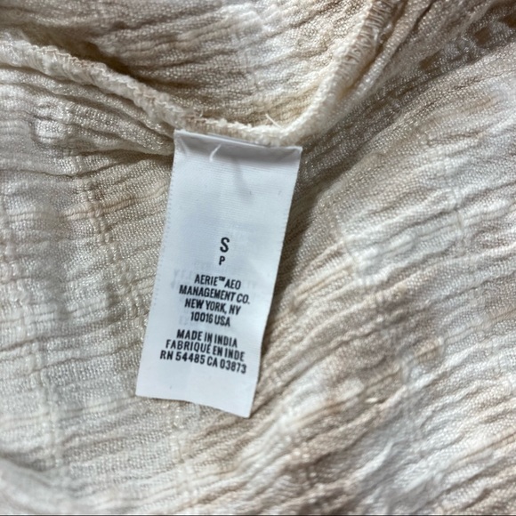 Boho Tie Dye Oversized Tank Top Ties & Tassels Aerie Size Small Crochet Neckline - Picture 11 of 15